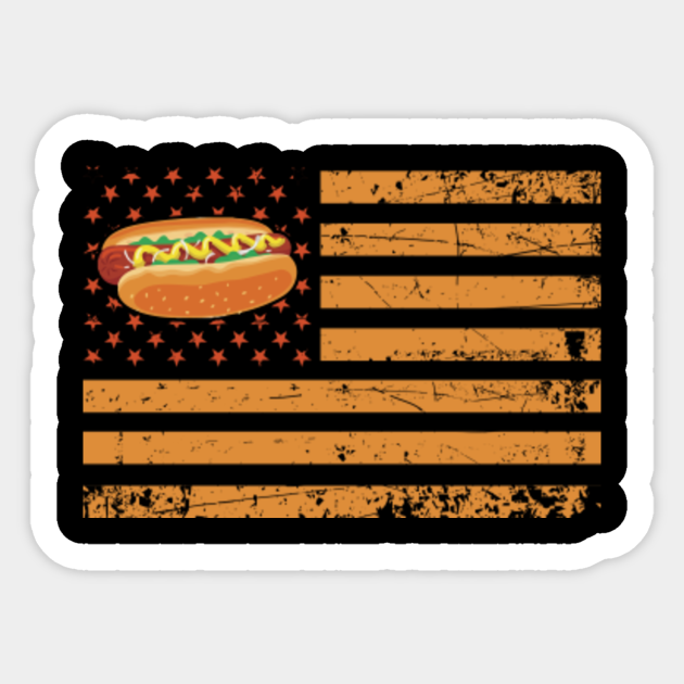 Hot Dog American Flag Patriotic - Hot Dog American Flag Patriotic
